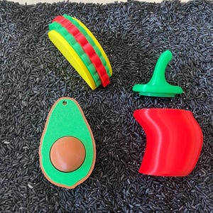 Montessori Build Your Own Taco Sensory Bin - Interactive Play Kit for Kids | Educational Fine Motor Skills Toy | Flisat Filler | Busy Bin