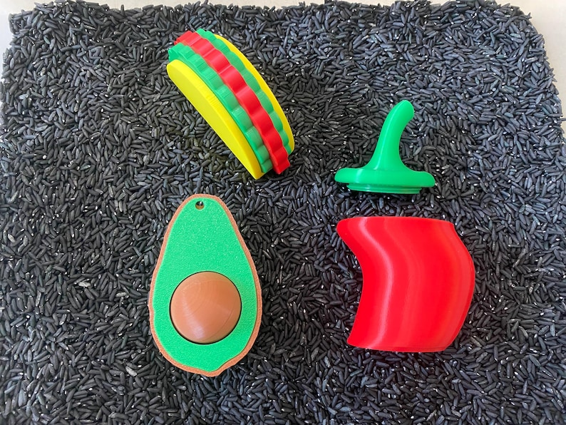 Montessori Build Your Own Taco Sensory Bin - Interactive Play Kit for Kids | Educational Fine Motor Skills Toy | Flisat Filler | Busy Bin