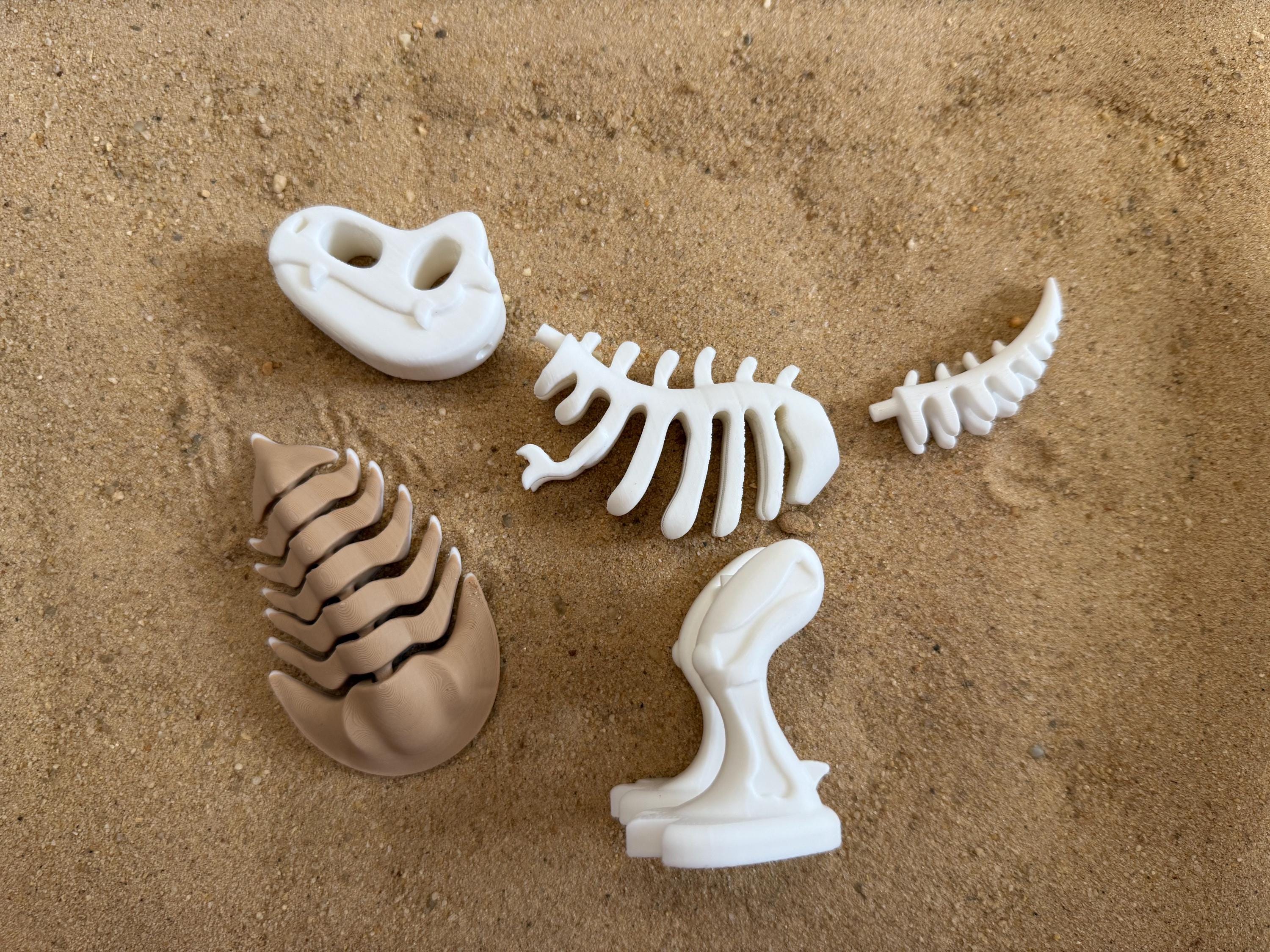 Dinosaur Fossil Dig Sensory Bin - Montessori Excavation Activity Kit ...