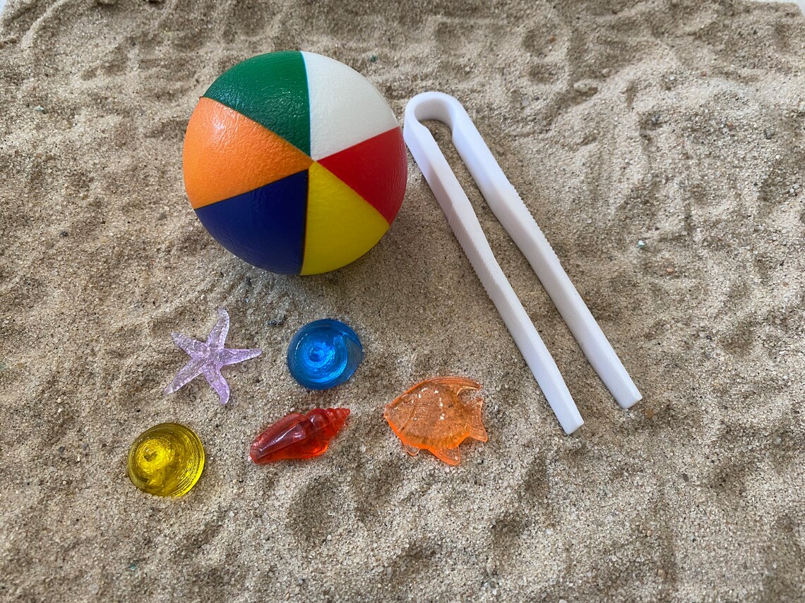 Montessori Beach Day Sensory Bin - Interactive Play Kit for Kids ...