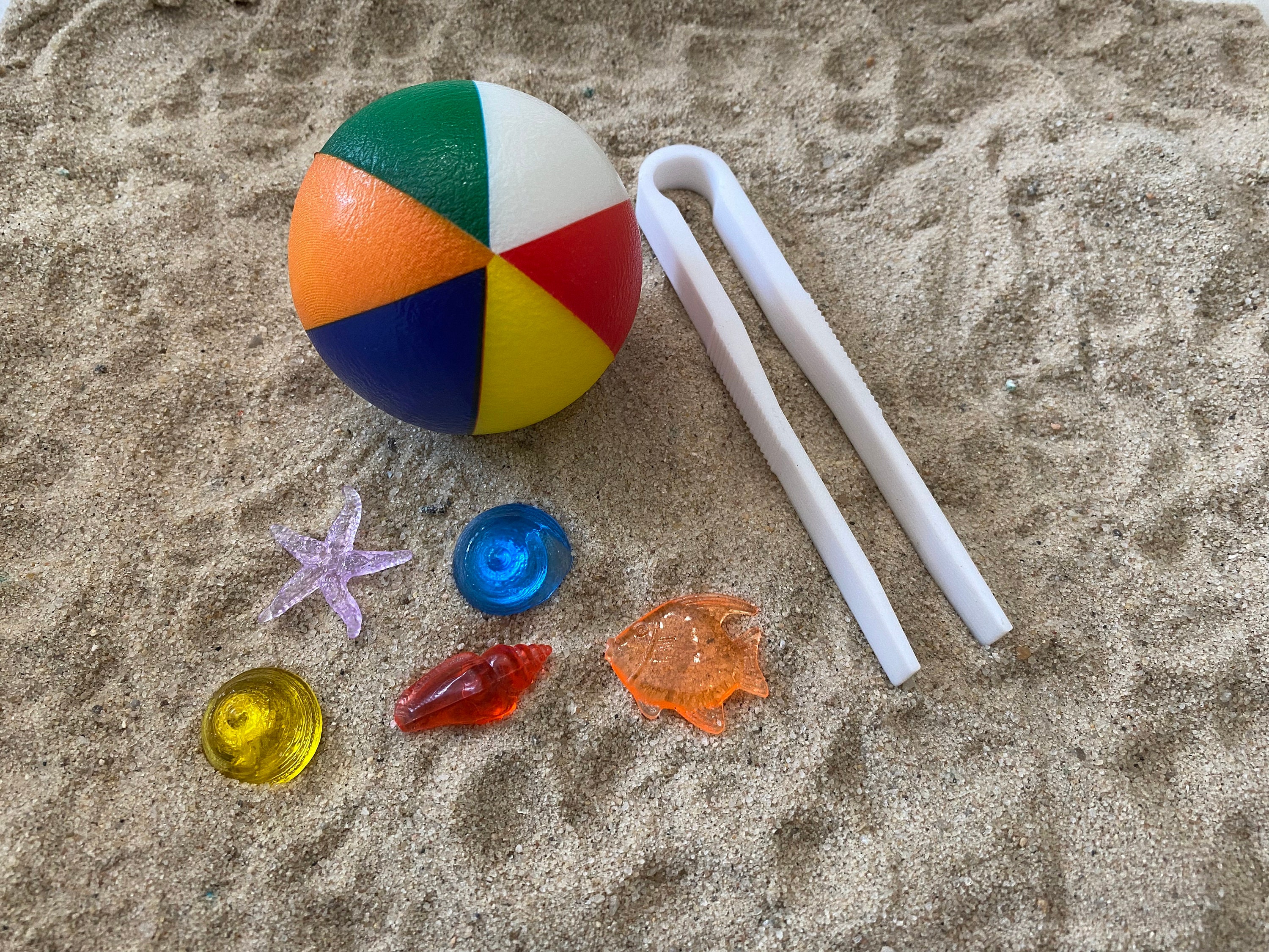 Montessori Beach Day Sensory Bin - Interactive Play Kit for Kids ...