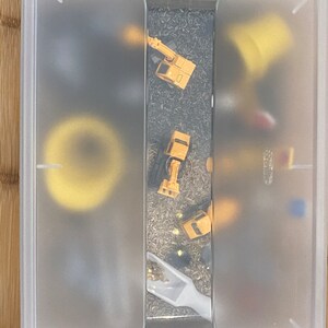 Construction Sensory Bin - Montessori Play Kit for Kids | Pretend Play | Flisat Filler | Busy Bin