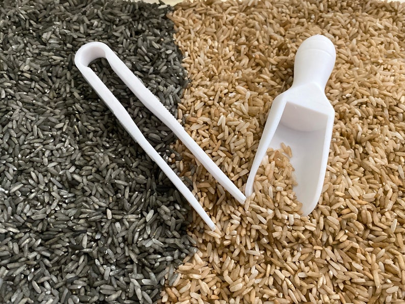 Construction Sensory Bin - Montessori Play Kit for Kids | Pretend Play | Flisat Filler | Busy Bin