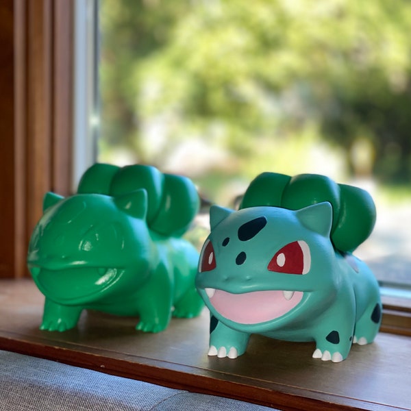 Bulbasaur Planter - Adorable Paintable Pokemon - inspired Plant Pot | Perfect Home or Office Gift