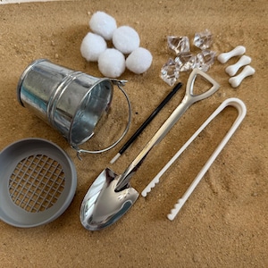 Dinosaur Fossil Dig Sensory Bin - Montessori Excavation Activity Kit ...