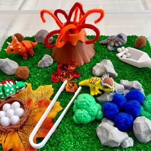 Dinosaur Sensory Bin - Montessori Jurassic Adventure Activity Kit ...