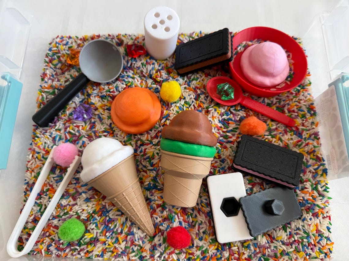 Ice Cream Sensory Bin – Montessori Activity Kit for Kids | STEM ...