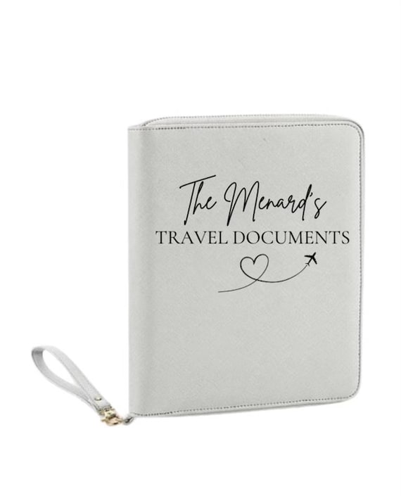 Personalised Travel Organiser Travel Wallet Passport Holder Travel Gift Holiday Organiser Family Organiser Personalised Wedding Gift Etsy