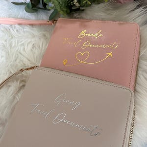Regalo de San Valentín personalizado para ella, organizador de viajes personalizado, carpeta de documentos, regalo de viaje de vacaciones, regalo de larga distancia para viajeros