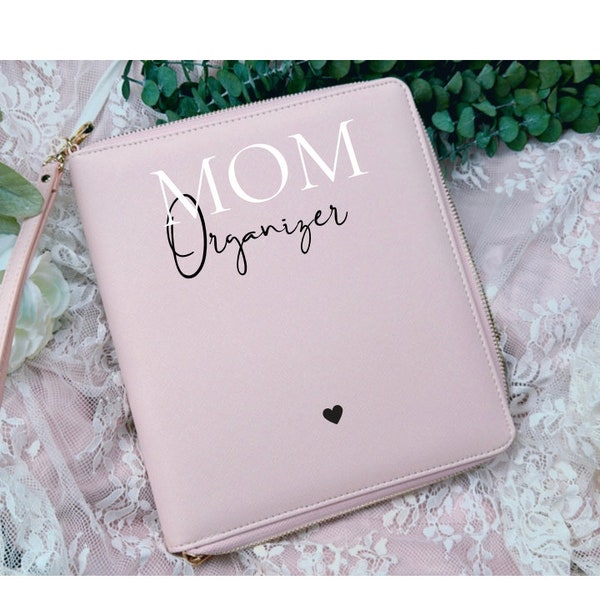 MOM Organizer | New Baby Organizing for Mom Gift Notebook Cover | Planner personalized with your text