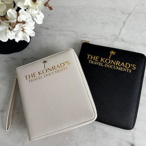Family Travel Document Organizer Vacation