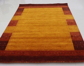 Handmade Gabbeh Wool Rug, Living Room Bedroom Area Rug