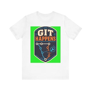 Git Happens-kodförgreningsdiagram T-shirt | Programmering Dev Ops T-shirt