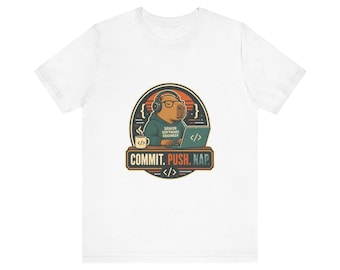Commit Push Nap Capybara Shirt - Funny Programmer Gift, Developer Coding Tee