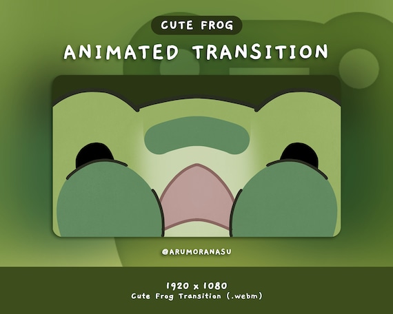 Frog Stream Transition: Animated Twitch Stinger