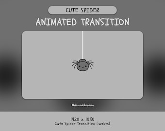 Spider Stream-overgang: geanimeerde Twitch Stinger