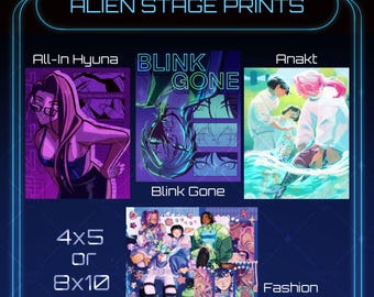 Alien Stage イヴァン ティル ルカ スア ミジ ヒョナ A4 プリント