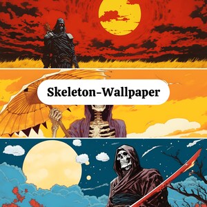Skeleton Wallpaper Digital Paper Wallpaper || Desktop wallpaper, phone wallpaper background, digital wallpaper, digital background