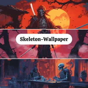 Skeleton Wallpaper Digital Paper Wallpaper || Desktop wallpaper, phone wallpaper background, digital wallpaper, digital background