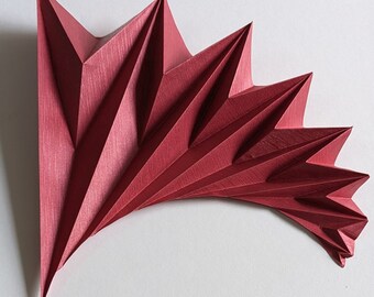 3D Abstrakte Kunst-3D Abstrakte Fibonacci-3D Abstrakte Blume-Moderne Kunst-Origami-Sammlerkunst-Handgefertigte Kunst-Papier Skulptur-Wand-Dekor