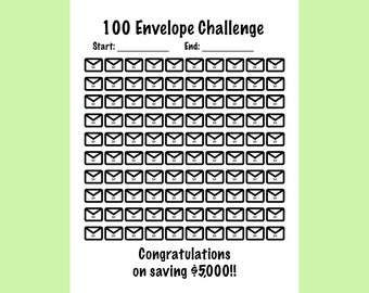 Cartella Risparmio 100 Buste - Sfida Da 5000€ Per Coppie, Ufficio O Casa - A5 Con Organizer Budget - Foto 10