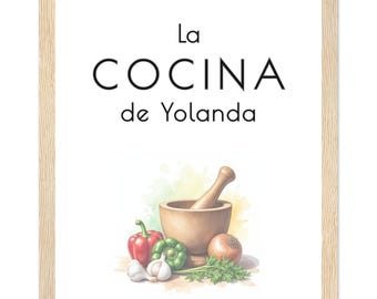 Art de cuisine portoricain personnalisé | Impression encadrée « La Cocina de »