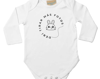 Body pour bébé inspiré de Bad Bunny - Debí Tirar Más Fotos, Combinaison en coton à manches longues