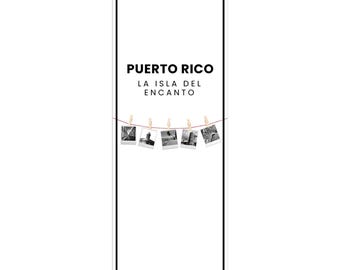 Calendrier mural noir et blanc Porto Rico - Photographie élégante pour la décoration intérieure