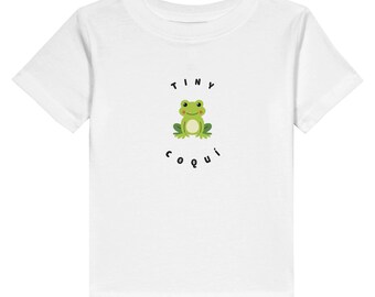 Tiny Coquí Toddler Cotton Jersey T-Shirt - Birthday Gift - Pasamelasal Exclusive