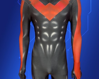 カスタムアンチヴェノムコスプレボディスーツ：男性用スーパーヒーローコスチューム