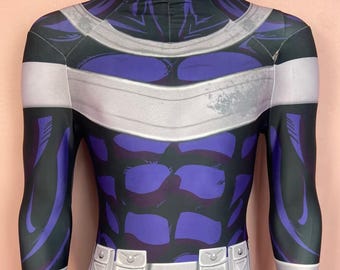 Tuta cosplay Bullseye, costume cosplay personalizzato, tuta personalizzata, costume per feste di Halloween, collant cosplay da uomo, tuta per adulti