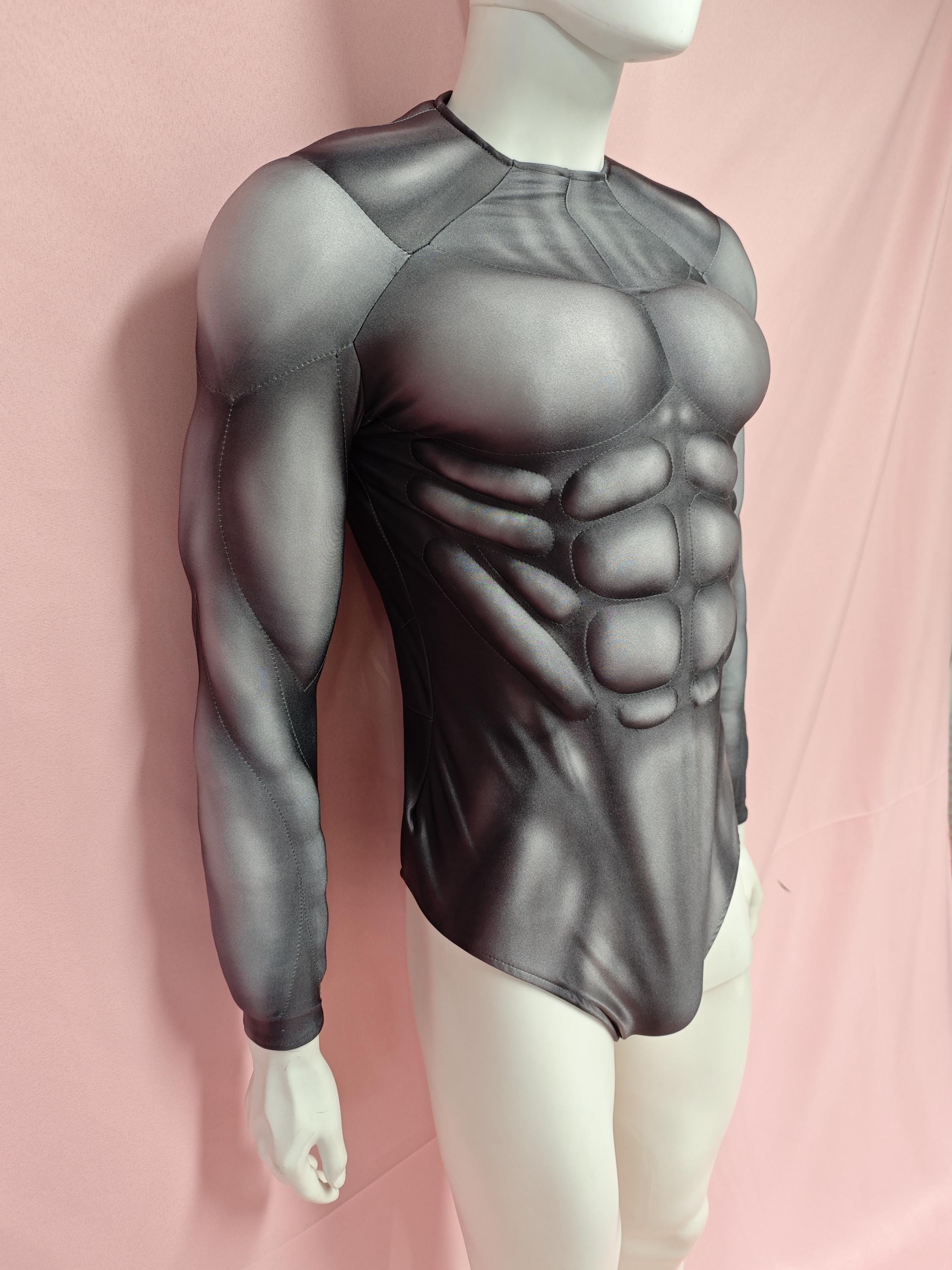 3D Sculpted Muscle Suit: Custom Cosplay Padding - Black or Gray - Etsy