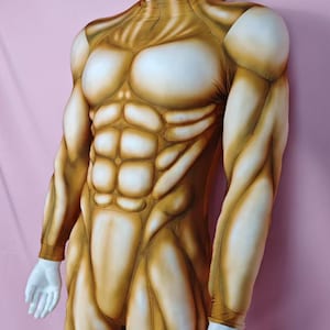 Custom 3D Muscle Bodysuit: Cosplay Costume, Personalized Colors