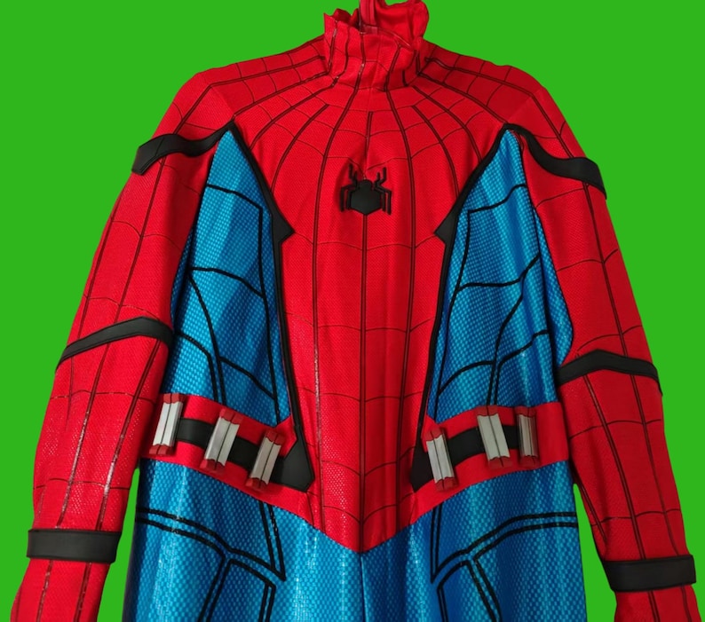 Personalized 3D Printed Spider-Man Bodysuit With Faceshell: Handcrafted Heroic Cosplay Bodysuit(no mask)