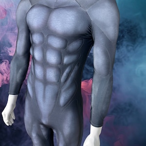 Personalized 3D Muscle Bodysuit: Custom Superhero Costume