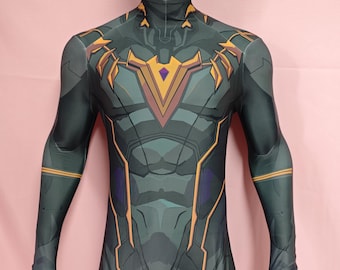 Black Panther Cosplay Jumpsuit: Custom Men's Superhero Bodysuit