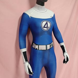 Invisible Woman Cosplay Jumpsuit: Custom Superhero Bodysuit