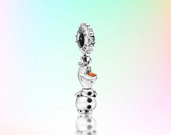 Pandora Christmas Olaf Beads DIY Accessories Bracelets Necklaces Best Gifts