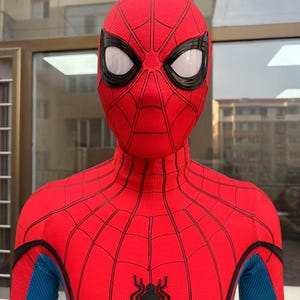 Spider-Man Homecoming Cosplay Suit | 3D Silicone Printed Bodysuit with Faceshell & Soles | Custom Size Available