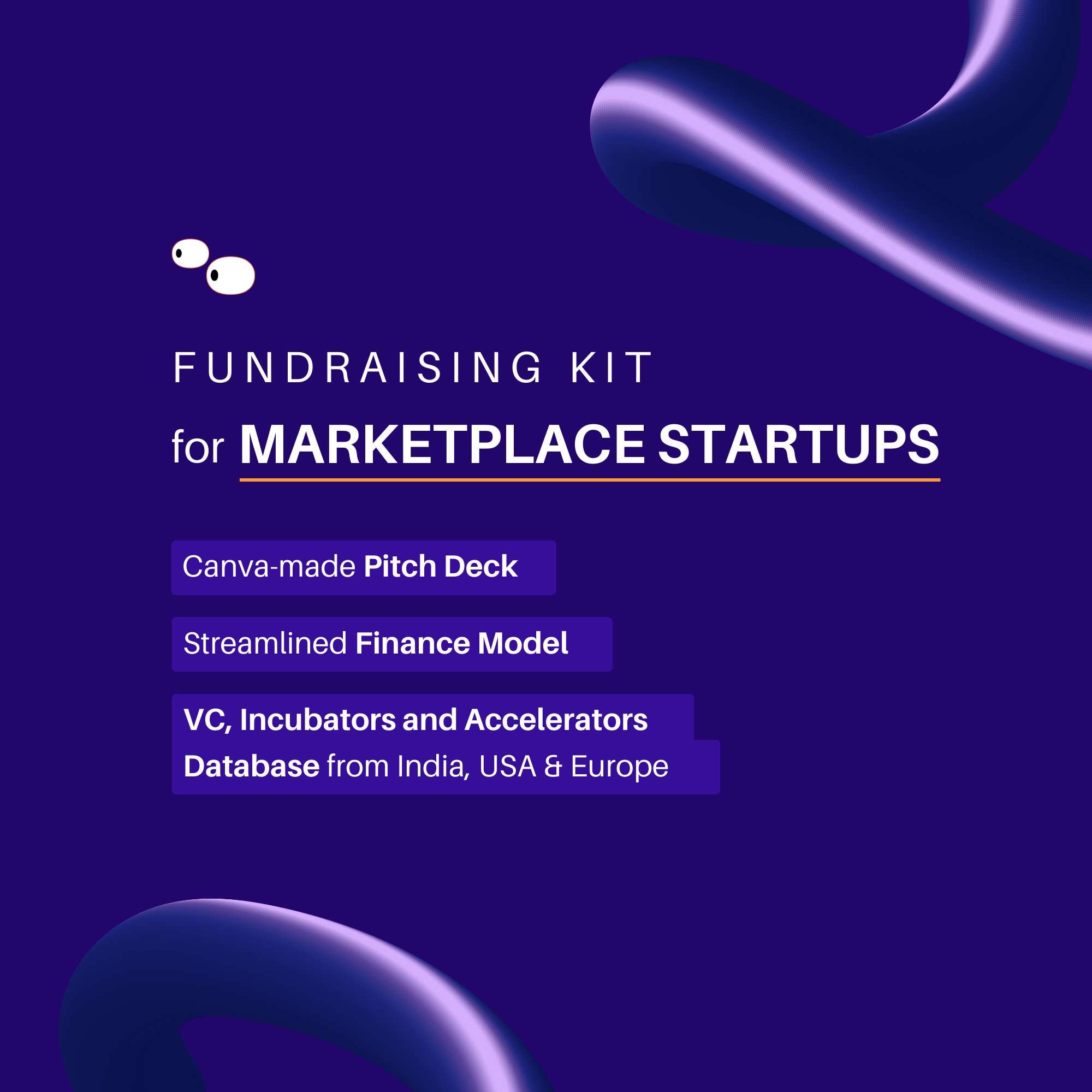 Fundraising Kit for Marketplace Startups Including Pitch Deck Template + List of Over 3000 Investors + Financial Model | 5 Year Projections