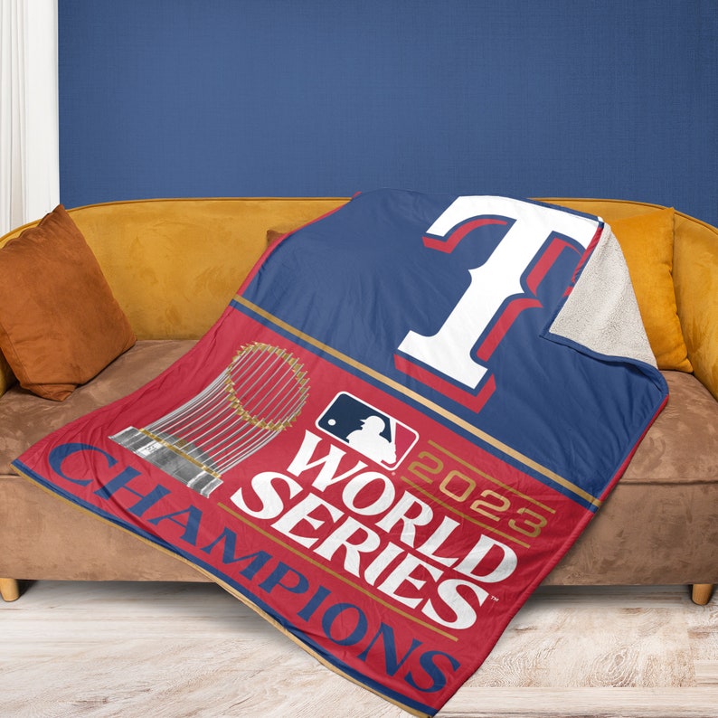 World Series Champions 2023 Fleece Blanket, Texas Ranger Fleece Blanket