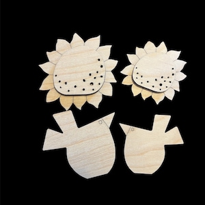 Bird/Flower 4 piece set
