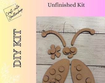 Wonky Ladybug Pieces Only , Unfinished (No shims)
