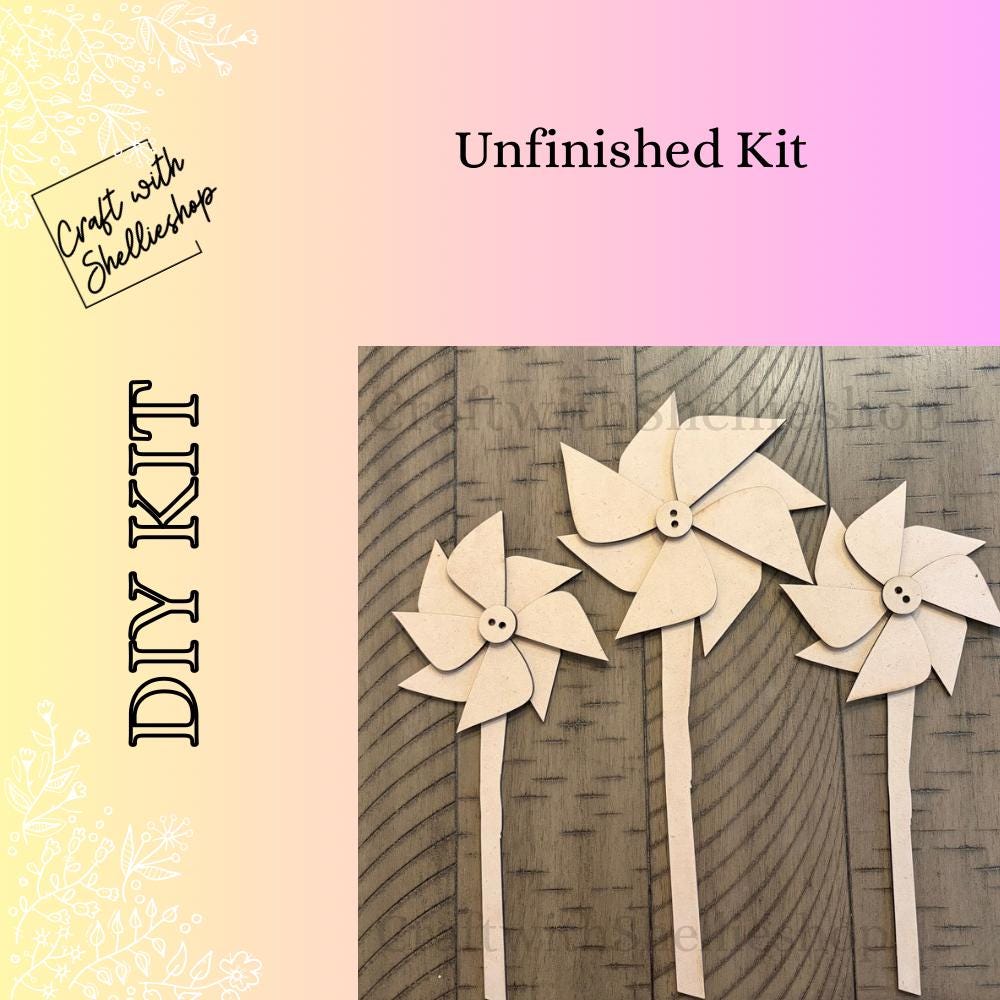 Pinwheel Craft Set 3 Piece Pinwheel Set DIY Kit #278 - Etsy