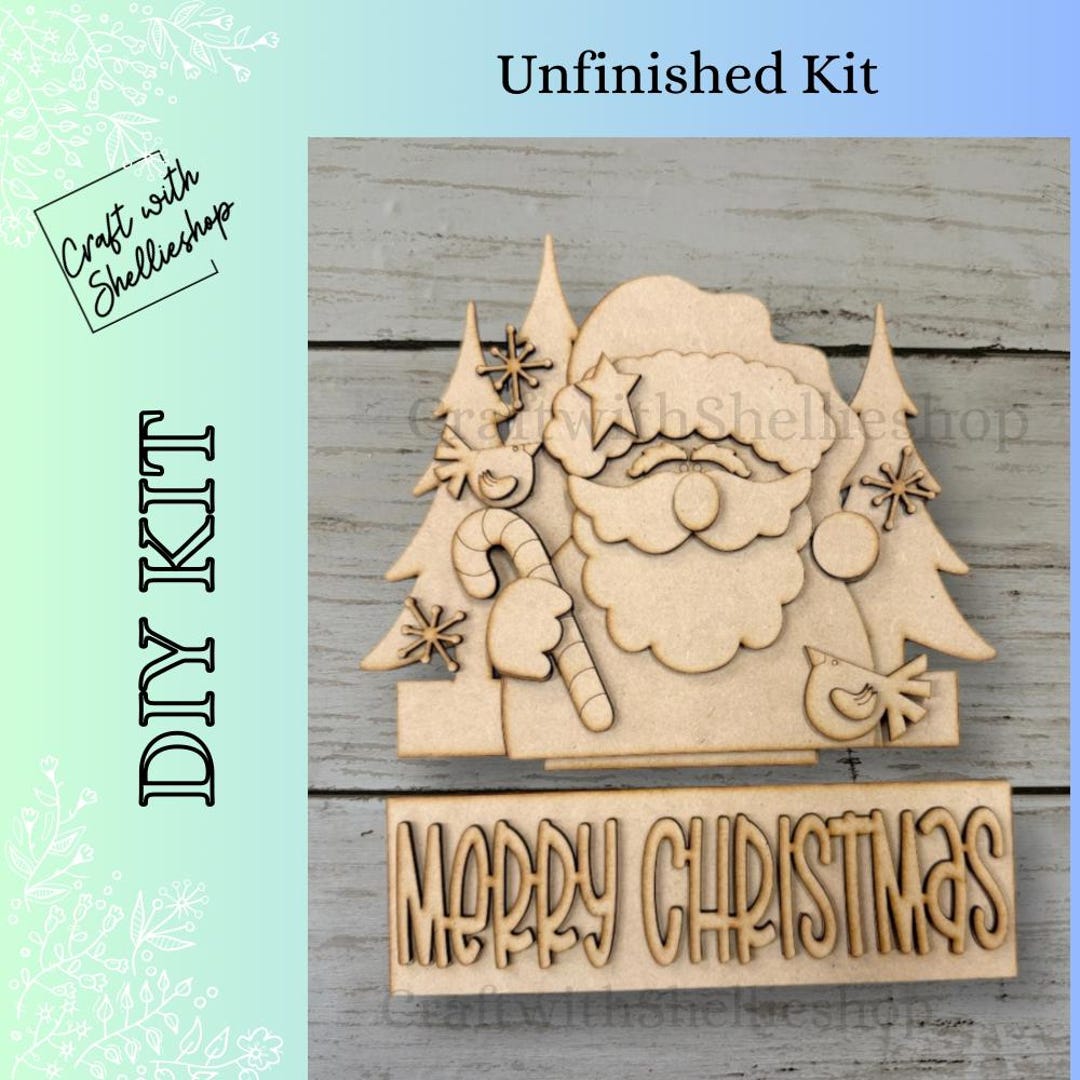Santa Insert Interchangeable Insert Only “ Santa Merry Christmas ” - Etsy