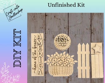 Insert for Interchangeable Barn door  “America ”Insert only
