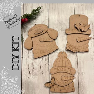 Snowmen ornaments  DIY Kits