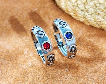 Sophie ring inlaid with shiny diamonds,couple rings S925 silver