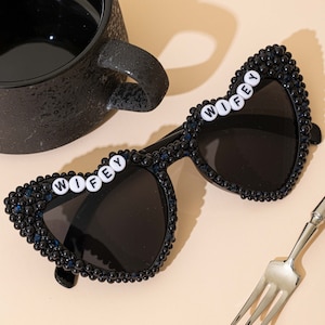 Customization Bridal sunglasses,Pearl glasses,Bridal sunglasses, bridesmaid glasses