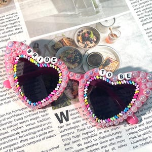 Sunglasses,custom concert heart sunglasses with crystal,Personalize Sunglasses for the Concerts Wedding Birthday Bridesmaids Party Glasses